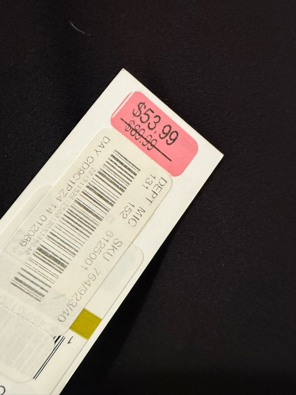 Calvin Klein Black Faux-Wrap Midi Dress - Picture 4 of 4